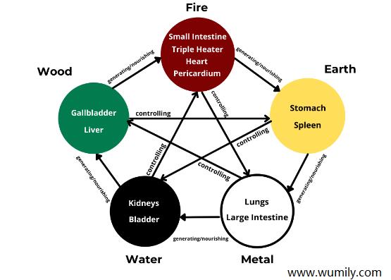 five elements relations
